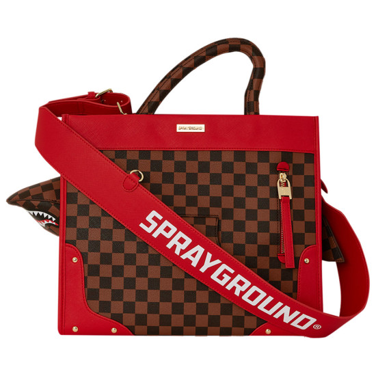 Sprayground Τσάντα Red Sharks In Paris Shark Break Thru Tote